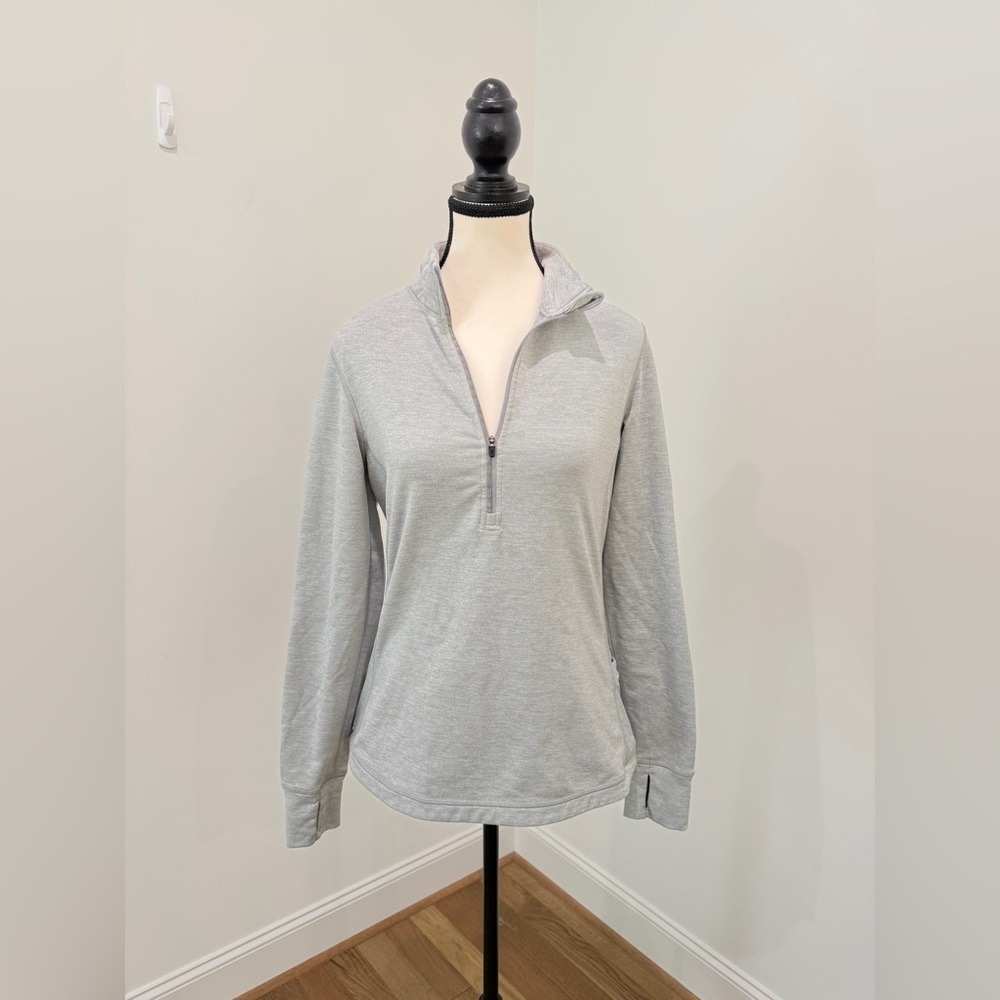 ⚡ Lucy Gray Quarter-Zip Athletic Pullover Jacket - Size Medium 🏃‍♀️